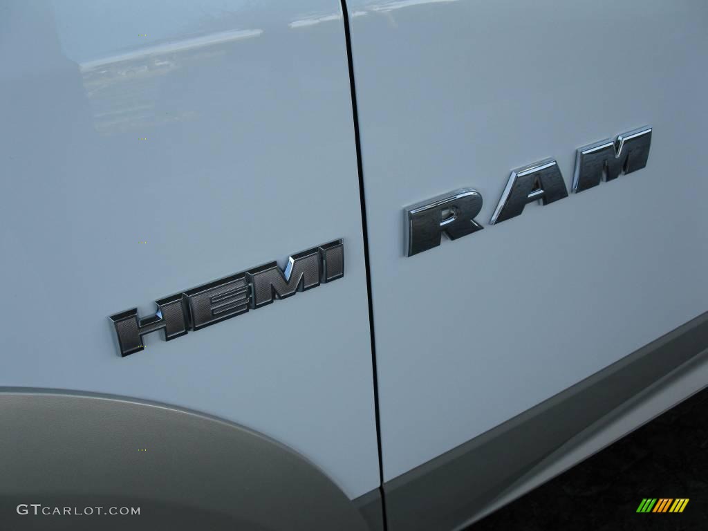 2010 Ram 1500 Laramie Crew Cab 4x4 - Stone White / Dark Slate Gray photo #11