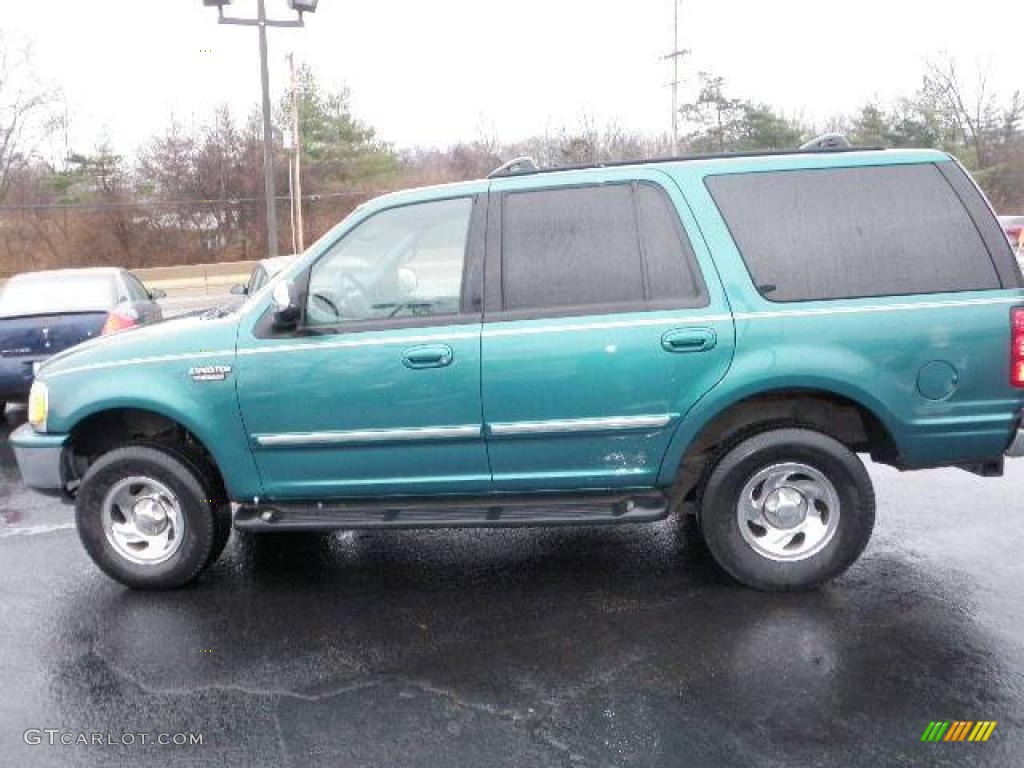 1998 Expedition XLT 4x4 - Pacific Green Metallic / Green photo #1