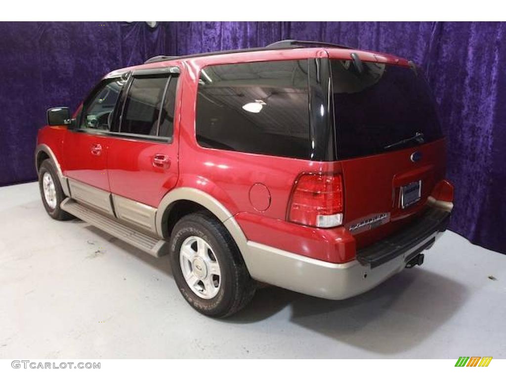 2003 Expedition Eddie Bauer - Laser Red Tinted Metallic / Medium Parchment photo #19