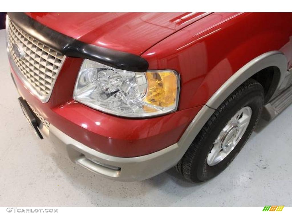 2003 Expedition Eddie Bauer - Laser Red Tinted Metallic / Medium Parchment photo #25
