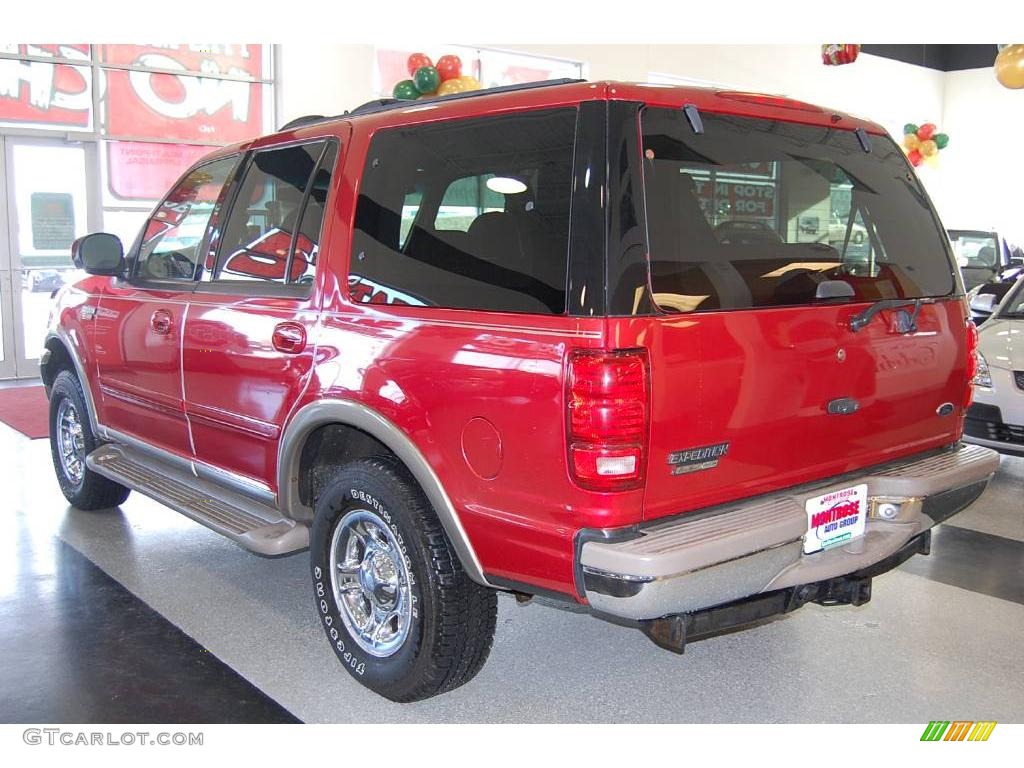 2000 Expedition Eddie Bauer 4x4 - Dark Toreador Red Metallic / Medium Parchment photo #4