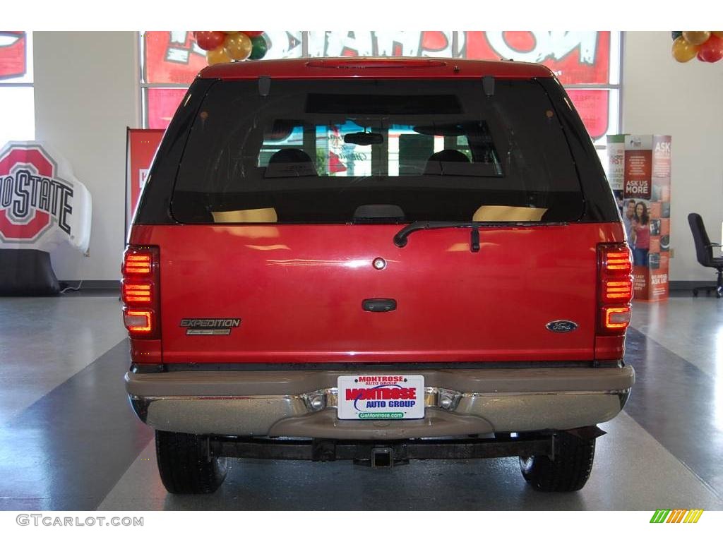 2000 Expedition Eddie Bauer 4x4 - Dark Toreador Red Metallic / Medium Parchment photo #5