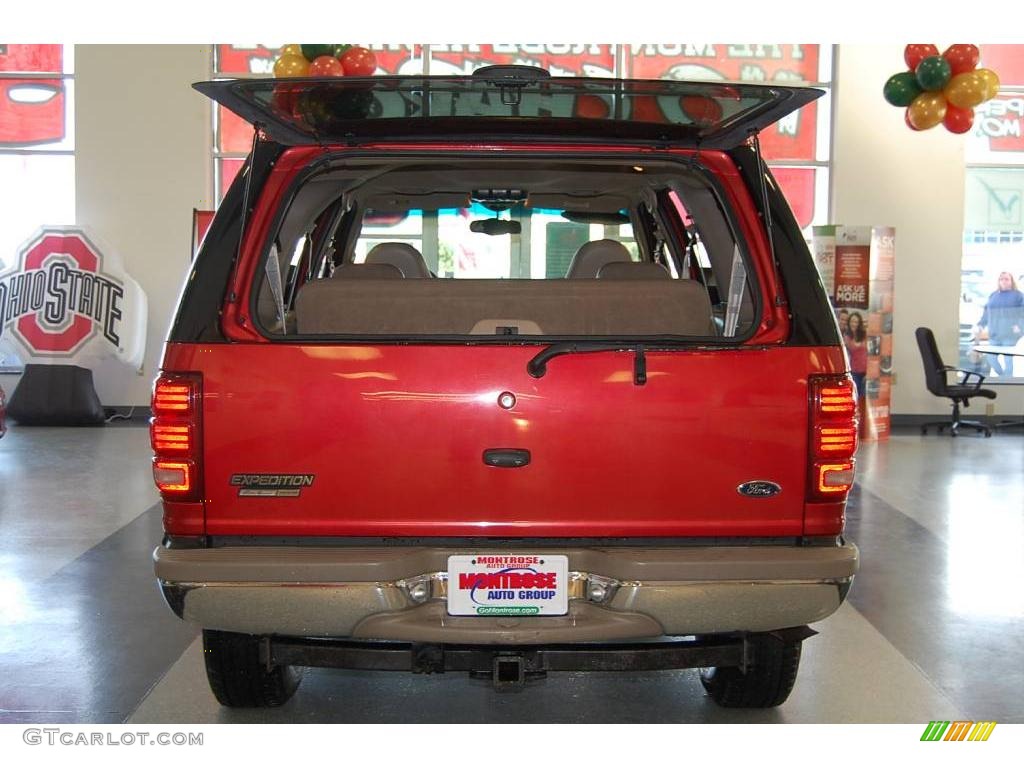 2000 Expedition Eddie Bauer 4x4 - Dark Toreador Red Metallic / Medium Parchment photo #56