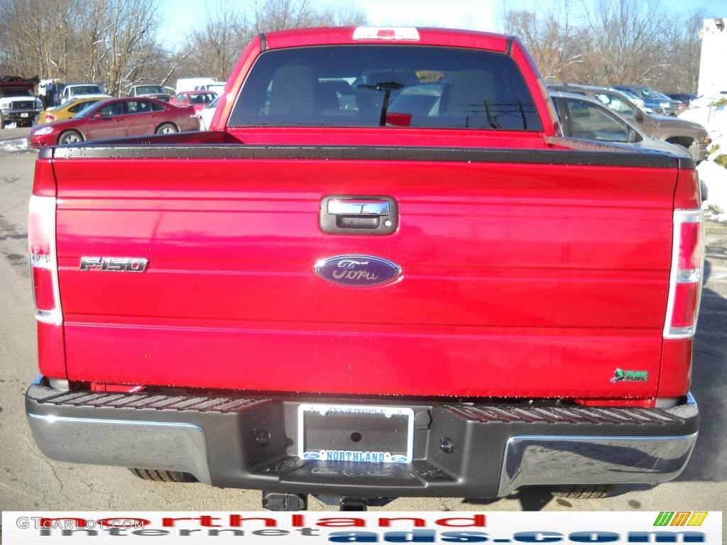 2010 F150 XLT SuperCab 4x4 - Red Candy Metallic / Medium Stone photo #7