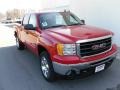 2010 Fire Red GMC Sierra 1500 SLE Crew Cab 4x4  photo #7
