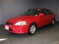 2000 Milano Red Honda Civic EX Coupe  photo #1