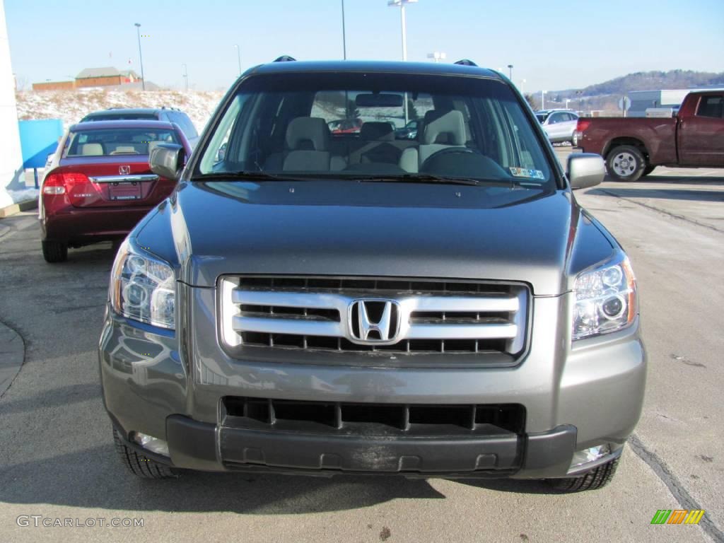 2007 Pilot EX 4WD - Nimbus Gray Metallic / Gray photo #8