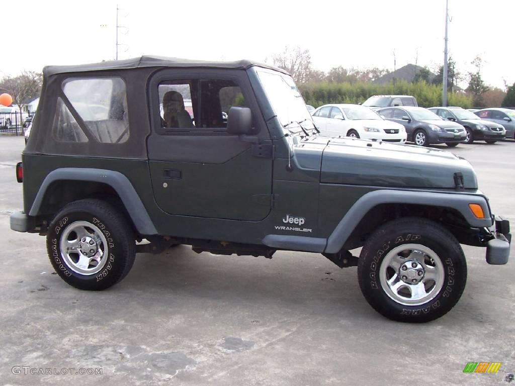 2004 Wrangler SE 4x4 - Shale Green Metallic / Khaki photo #5