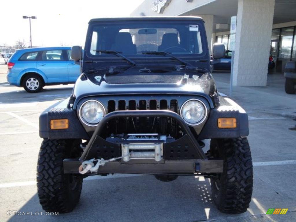 2004 Wrangler SE 4x4 - Black / Dark Slate Gray photo #8