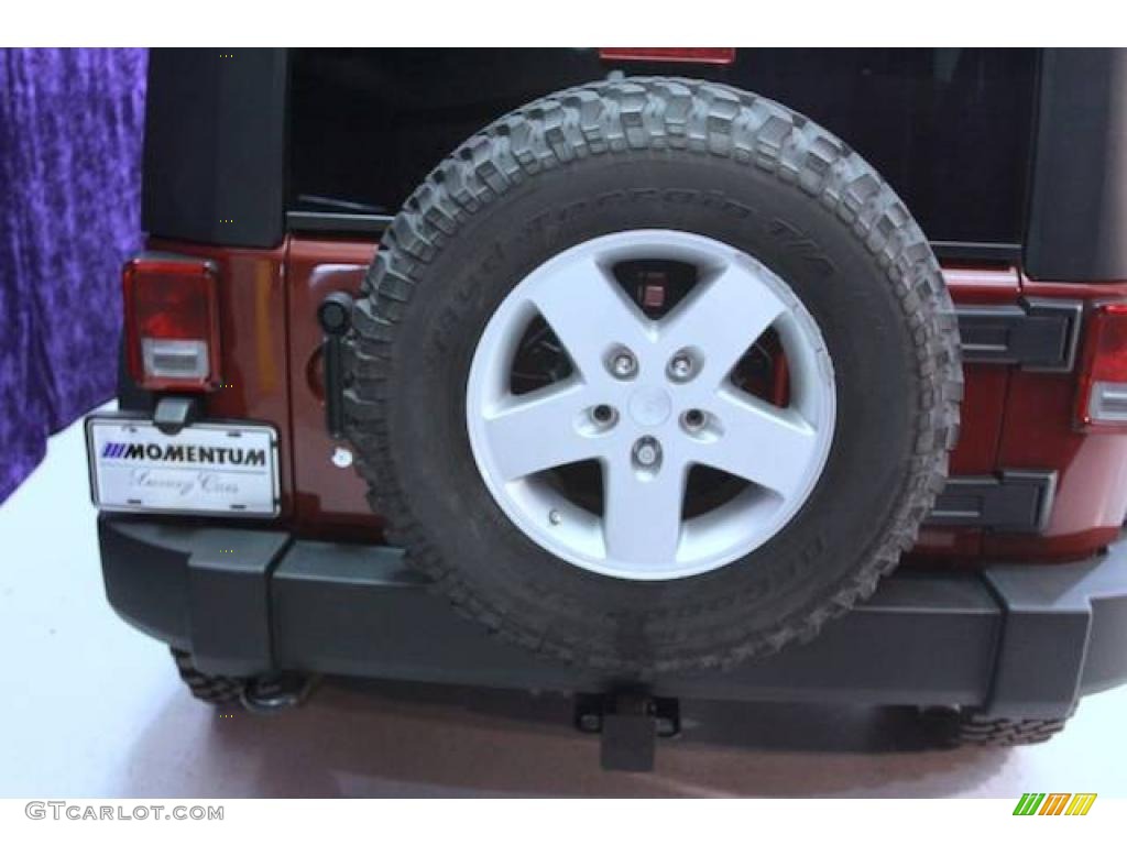 2009 Wrangler Unlimited X 4x4 - Red Rock Crystal Pearl / Dark Slate Gray/Medium Slate Gray photo #35