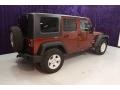 2009 Red Rock Crystal Pearl Jeep Wrangler Unlimited X 4x4  photo #39