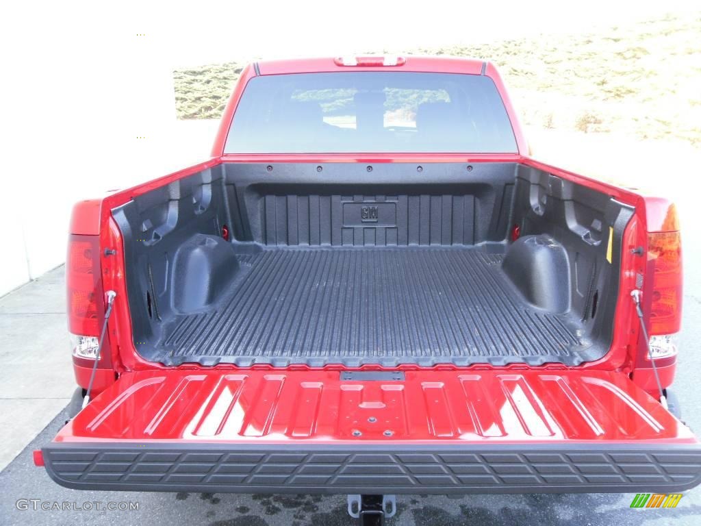 2010 Sierra 1500 SLE Crew Cab 4x4 - Fire Red / Very Dark Cashmere/Light Cashmere photo #4