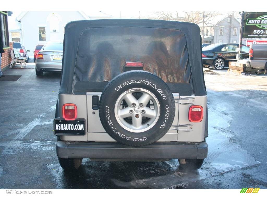 2000 Wrangler SE 4x4 - Silverstone Metallic / Agate photo #5