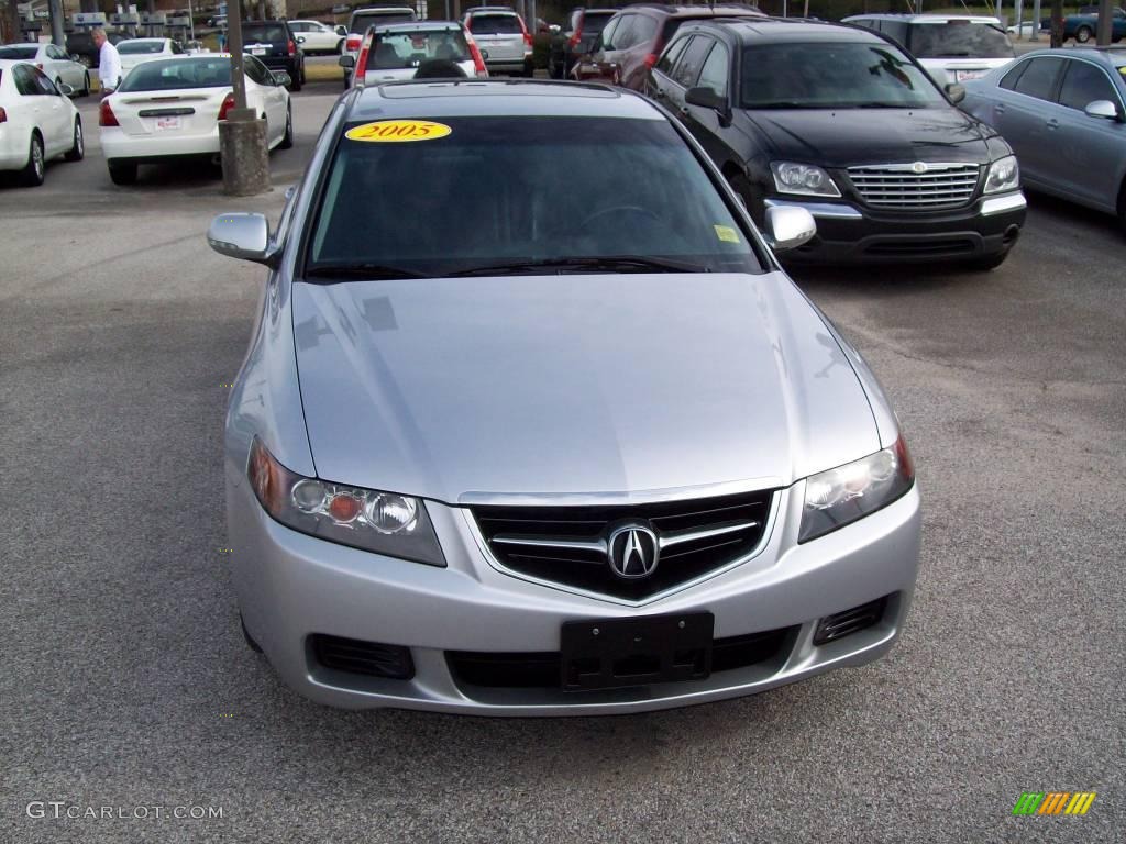 2005 TSX Sedan - Satin Silver Metallic / Ebony photo #2