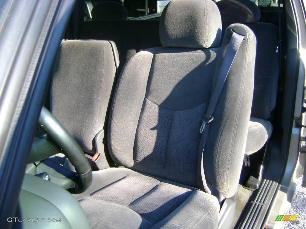 2003 Silverado 1500 LS Extended Cab 4x4 - Light Pewter Metallic / Dark Charcoal photo #10