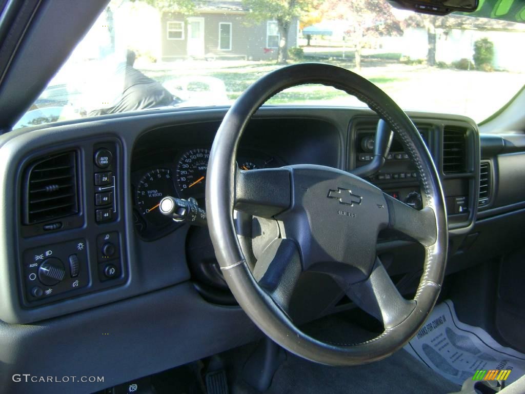 2003 Silverado 1500 LS Extended Cab 4x4 - Light Pewter Metallic / Dark Charcoal photo #11