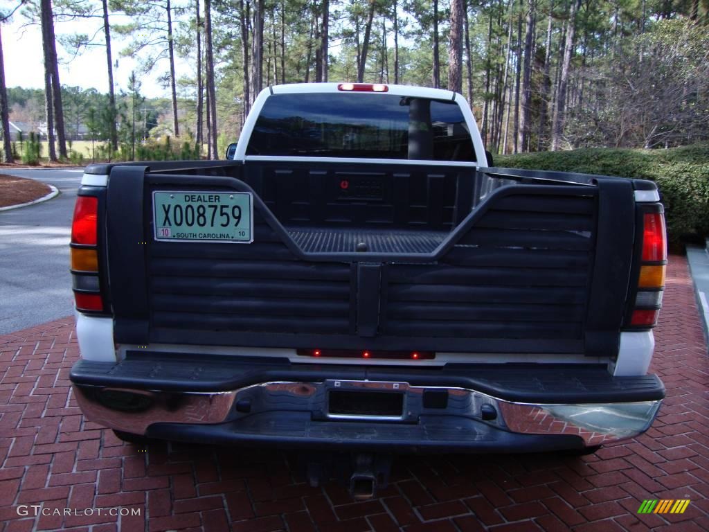 2003 Sierra 3500 SLT Extended Cab 4x4 Dually - Summit White / Dark Pewter photo #3