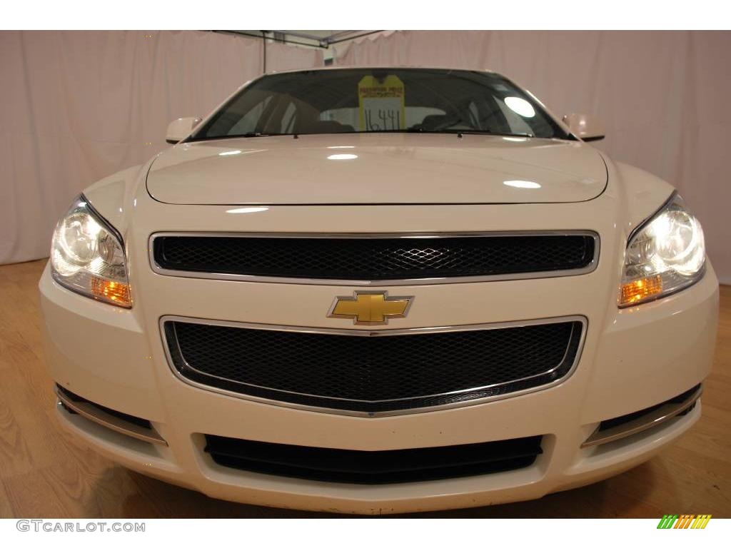 2008 Malibu LT Sedan - White / Titanium Gray photo #8