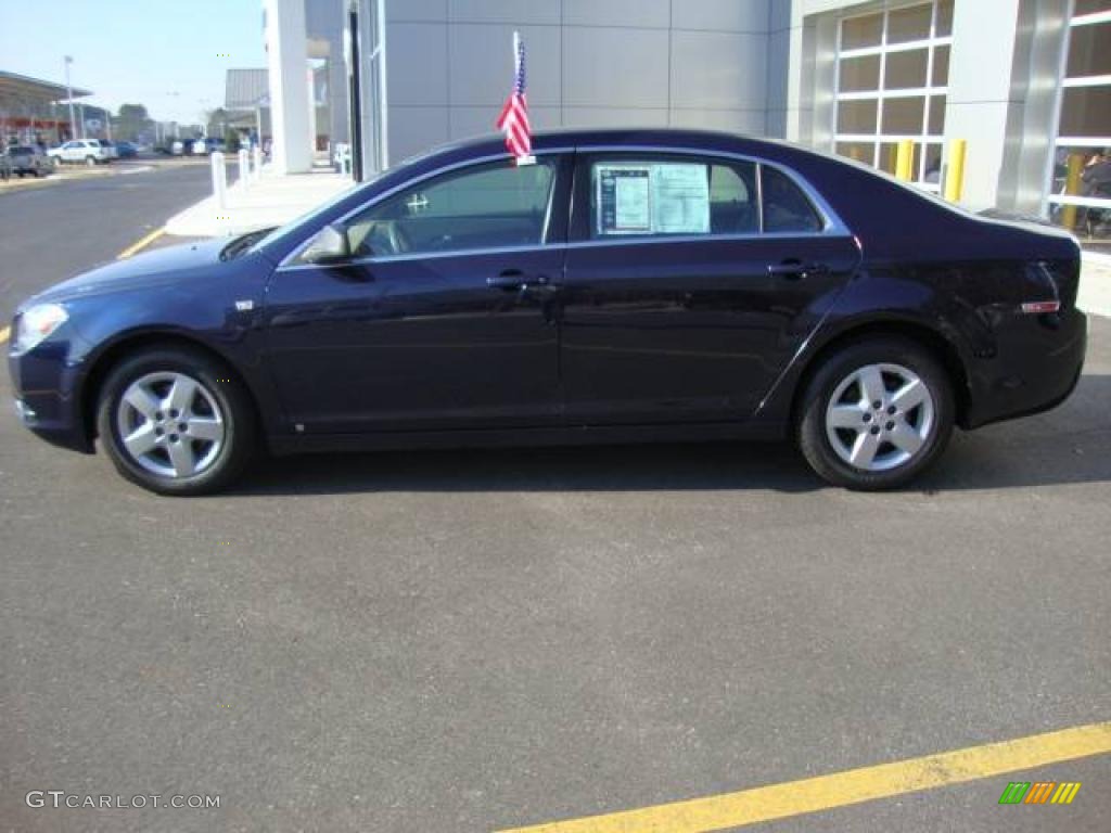 2008 Malibu LS Sedan - Imperial Blue Metallic / Cocoa/Cashmere Beige photo #2