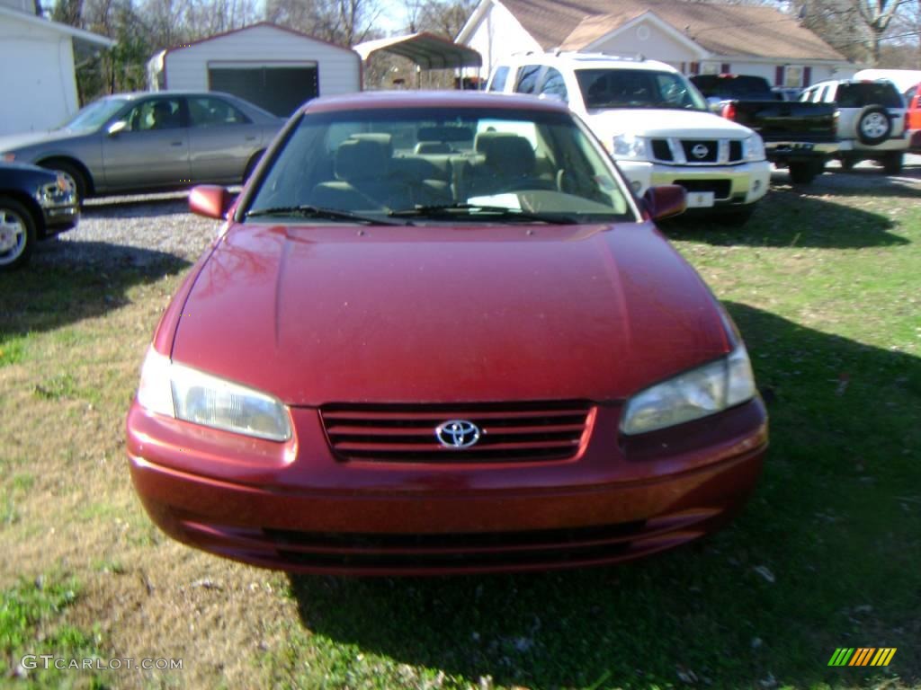 1999 Camry CE - Vintage Red Pearl / Sage photo #1