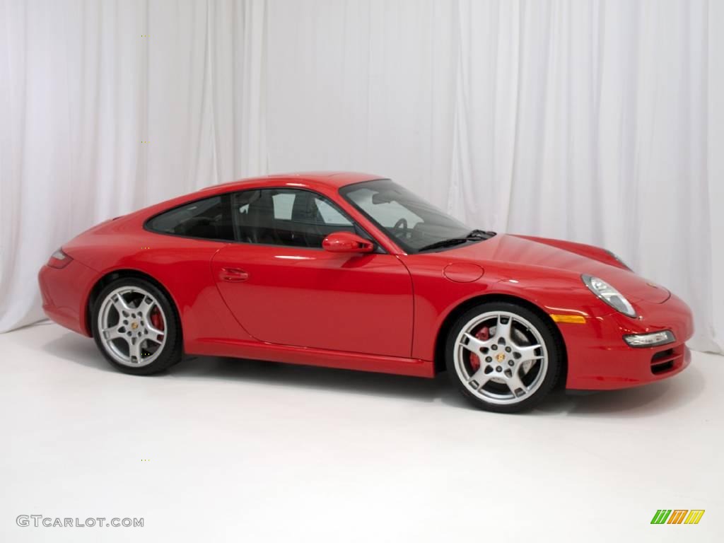 2007 911 Carrera S Coupe - Guards Red / Black Full Leather photo #2