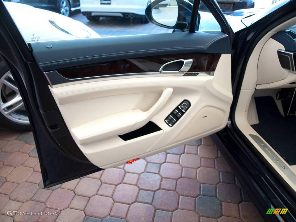 2010 Panamera S - Dark Blue Metallic / Yachting Blue/Cream photo #7