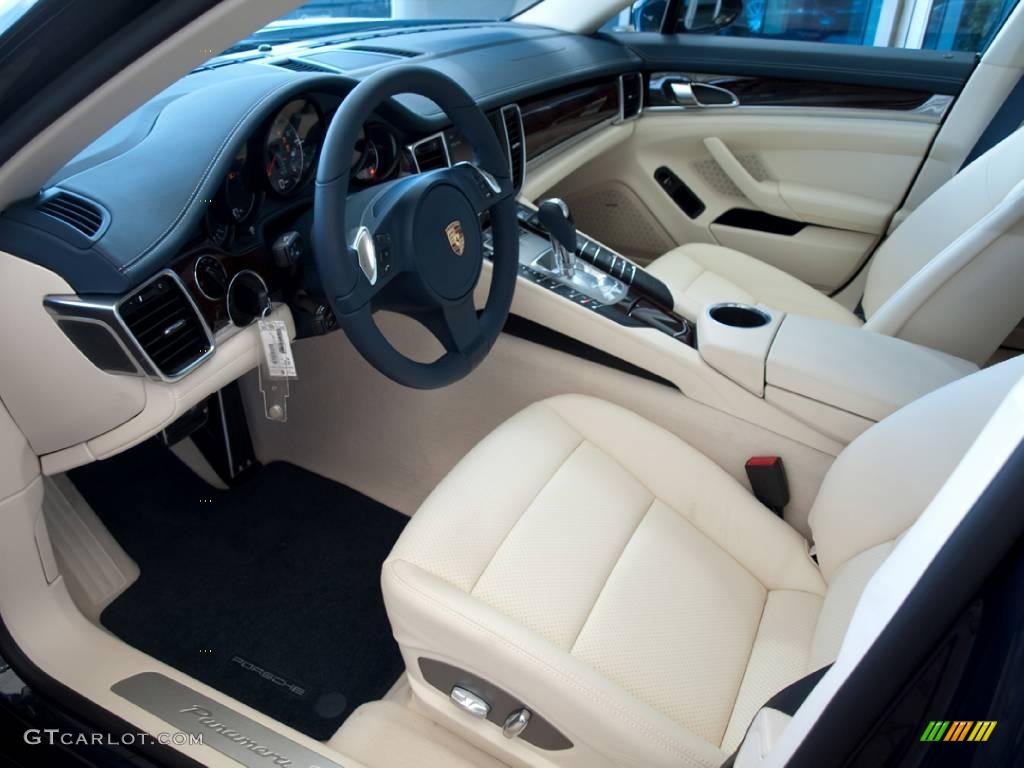 2010 Panamera S - Dark Blue Metallic / Yachting Blue/Cream photo #8