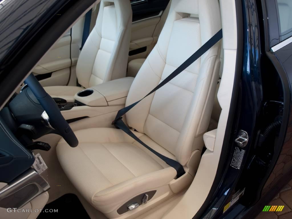 2010 Panamera S - Dark Blue Metallic / Yachting Blue/Cream photo #13