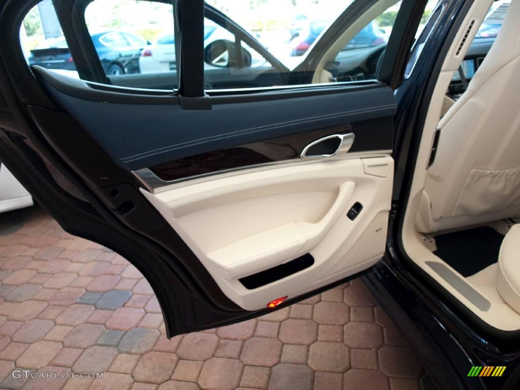 2010 Panamera S - Dark Blue Metallic / Yachting Blue/Cream photo #14