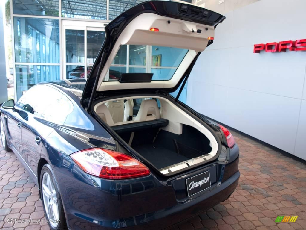 2010 Panamera S - Dark Blue Metallic / Yachting Blue/Cream photo #18