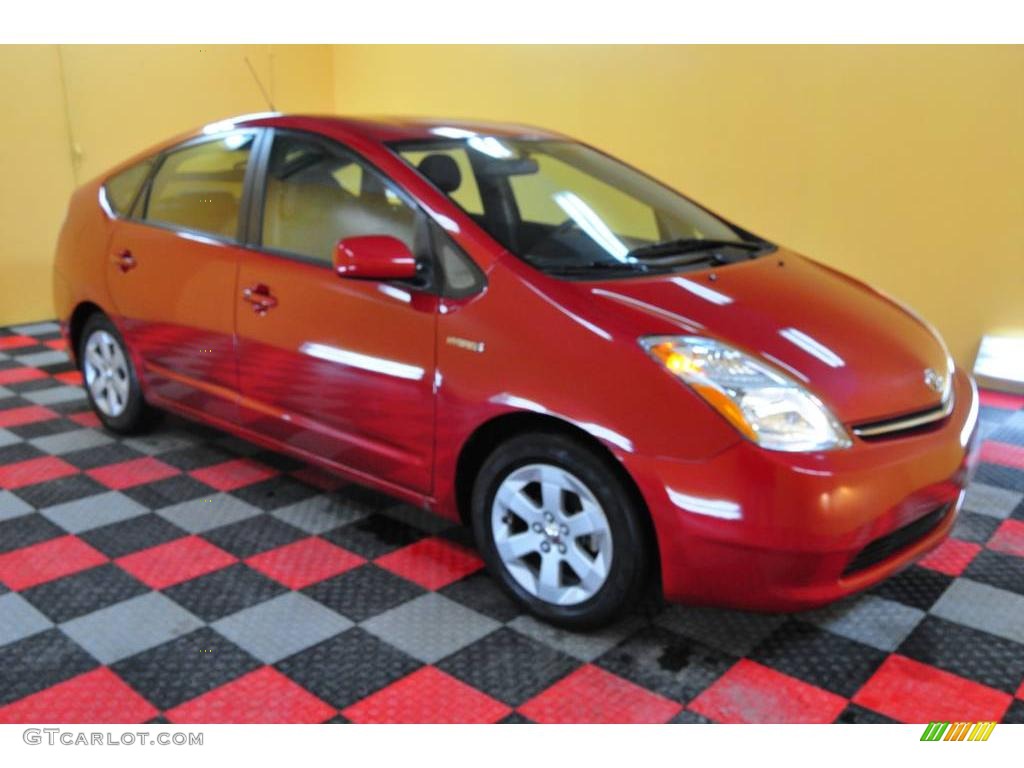 2006 Prius Hybrid - Barcelona Red Metallic / Gray photo #1