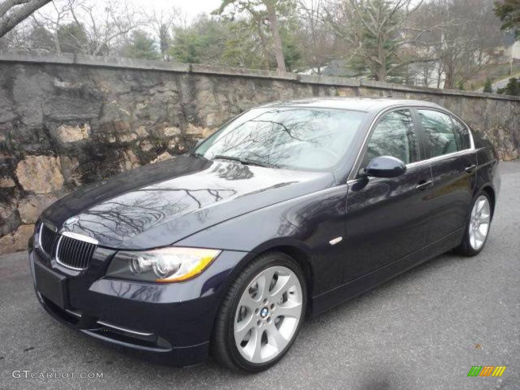 2007 3 Series 335i Sedan - Monaco Blue Metallic / Grey photo #2