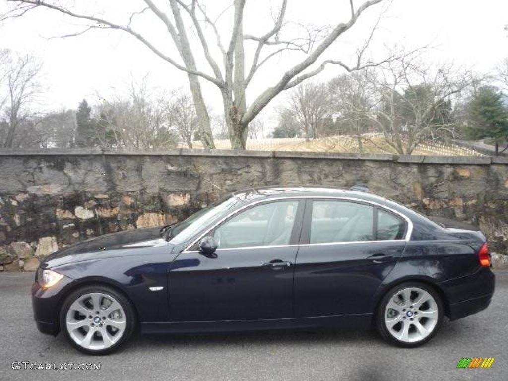 2007 3 Series 335i Sedan - Monaco Blue Metallic / Grey photo #14