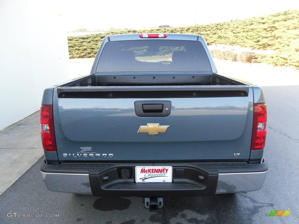 2009 Silverado 1500 LT Crew Cab - Blue Granite Metallic / Ebony photo #3