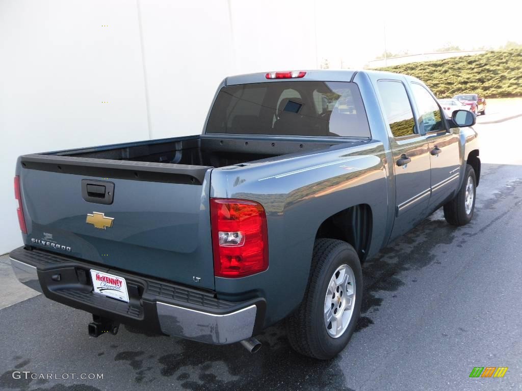 2009 Silverado 1500 LT Crew Cab - Blue Granite Metallic / Ebony photo #5