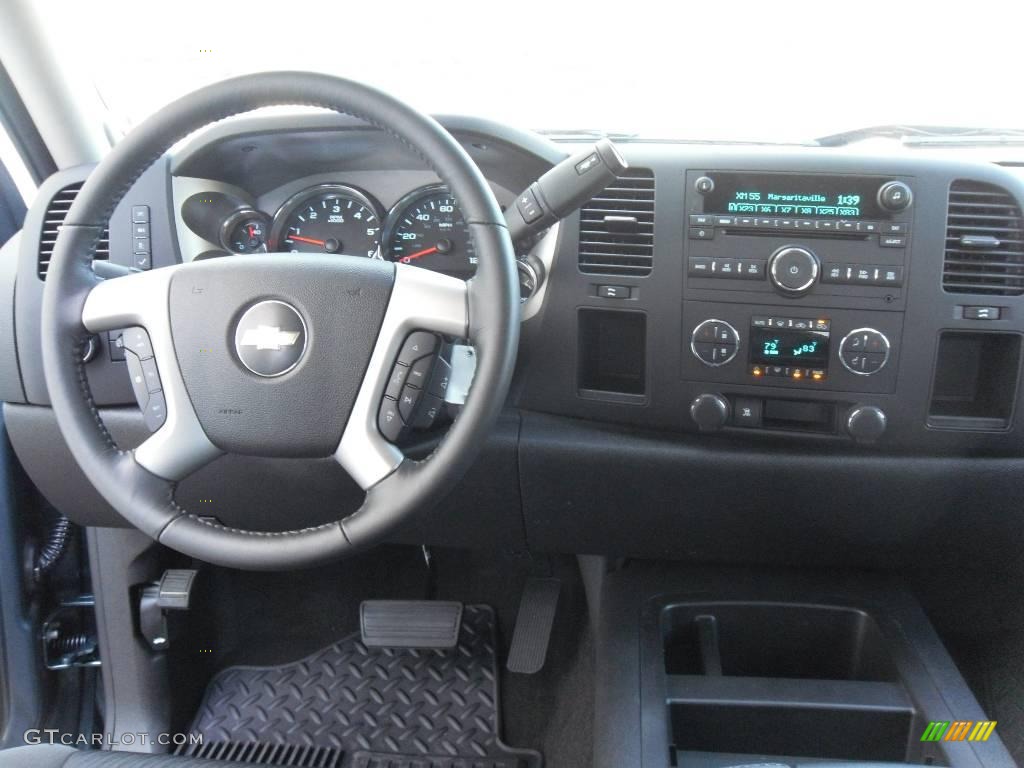 2009 Silverado 1500 LT Crew Cab - Blue Granite Metallic / Ebony photo #24