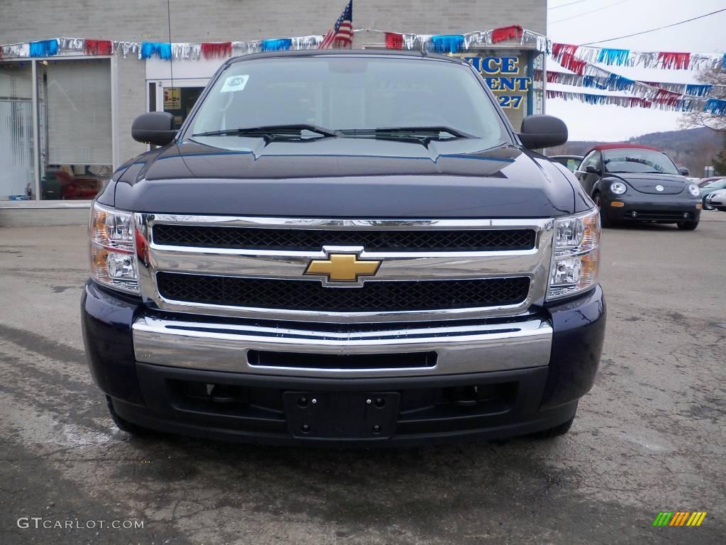 2009 Silverado 1500 LT Extended Cab 4x4 - Imperial Blue Metallic / Ebony photo #2