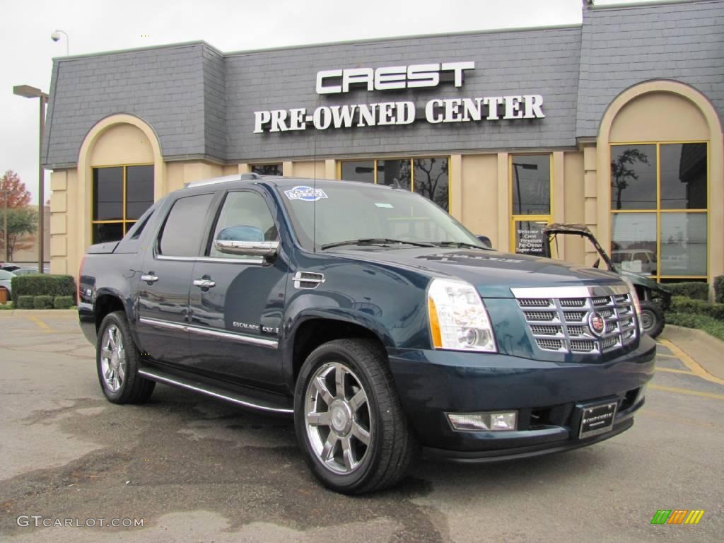 2007 Escalade EXT AWD - Blue Chip / Cocoa/Light Cashmere photo #1