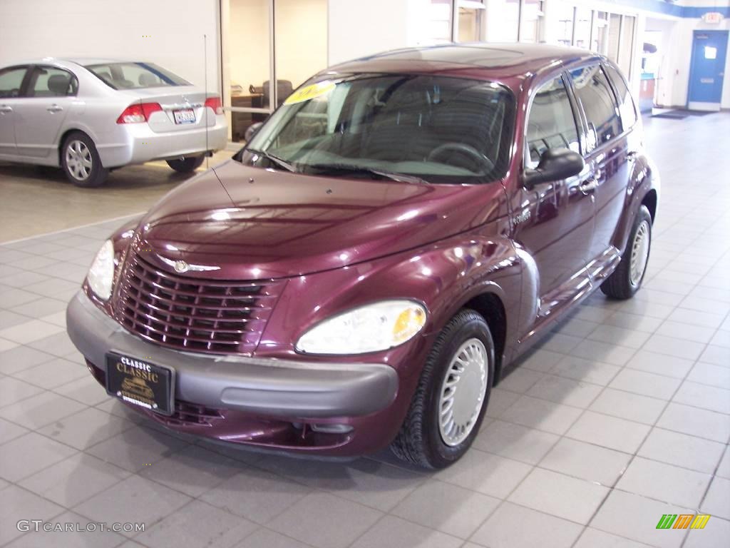 2001 PT Cruiser Limited - Deep Cranberry Pearl / Taupe/Pearl Beige photo #2