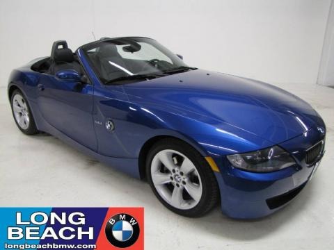 Blue on 2007 Montego Blue Metallic Bmw Z4 3 0i Roadster 22141600 Gtcarlot