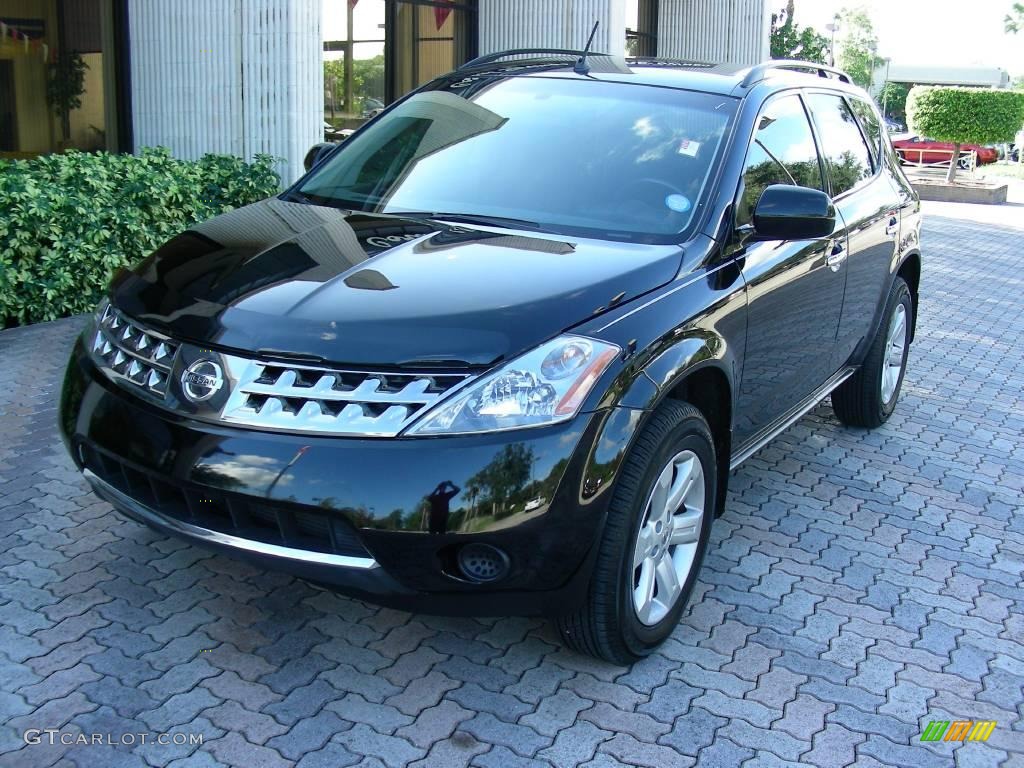 2007 Murano SL AWD - Super Black / Charcoal photo #1