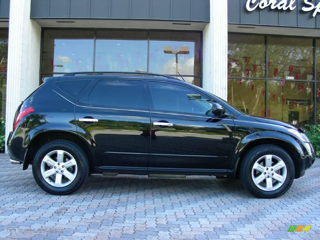 2007 Murano SL AWD - Super Black / Charcoal photo #4