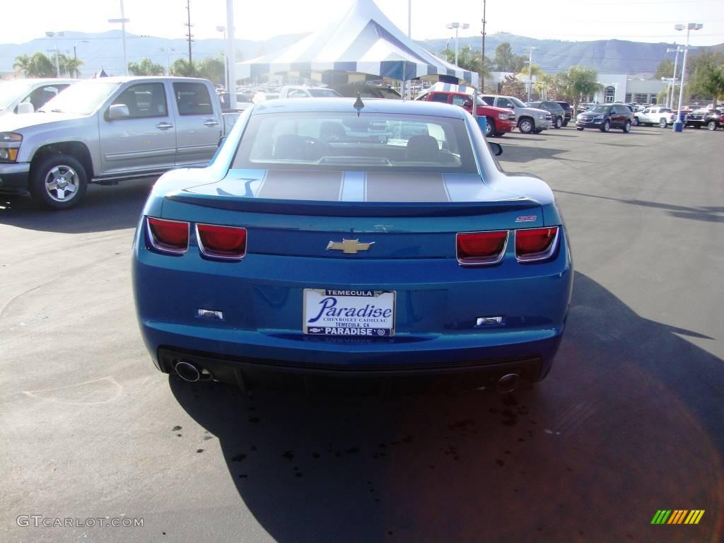 2010 Camaro SS/RS Coupe - Aqua Blue Metallic / Black photo #7