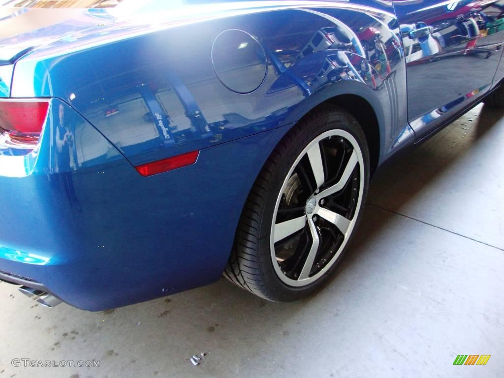 2010 Camaro SS/RS Coupe - Aqua Blue Metallic / Black photo #14