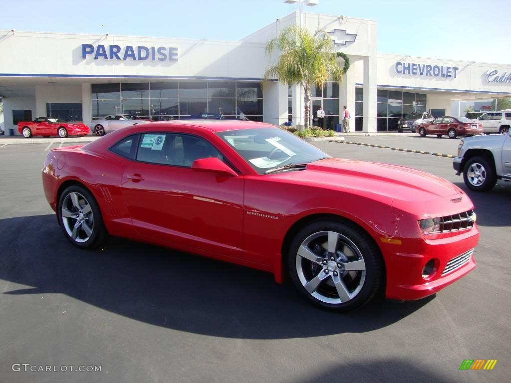 2010 Camaro SS/RS Coupe - Victory Red / Black photo #1