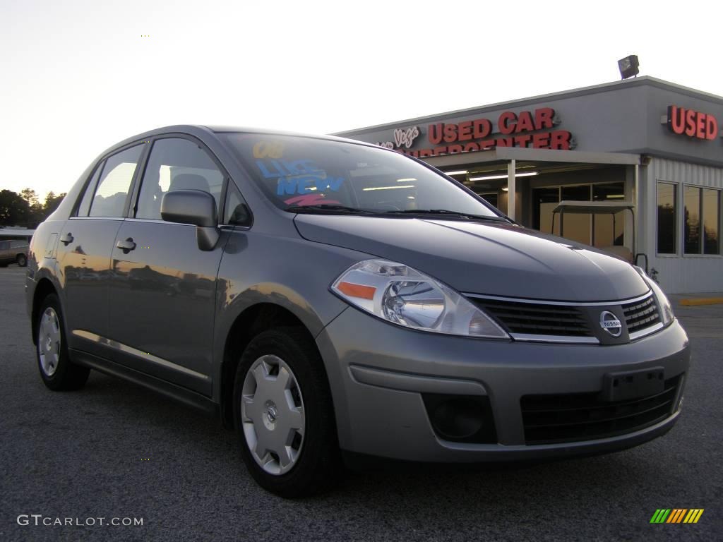 2008 Versa 1.8 S Sedan - Magnetic Gray / Charcoal photo #1