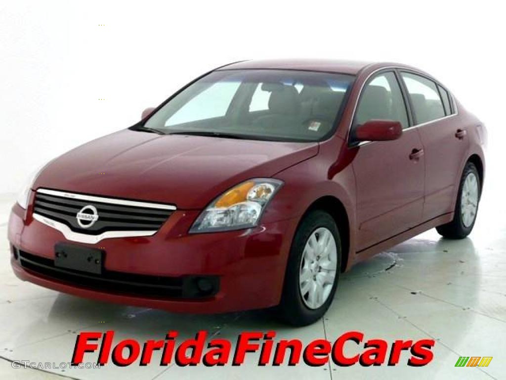 2009 Altima 2.5 S - Red Brick Metallic / Blond photo #1