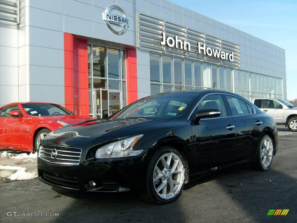 2009 Maxima 3.5 SV Sport - Super Black / Charcoal photo #1