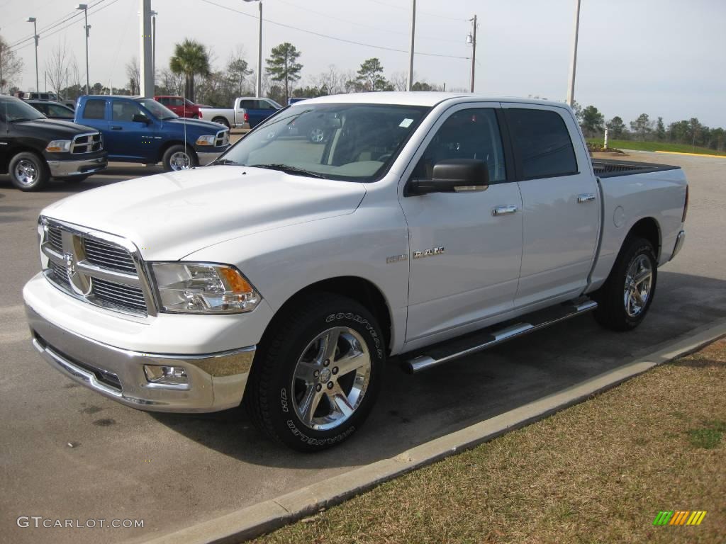 2010 Ram 1500 Big Horn Crew Cab - Stone White / Dark Slate/Medium Graystone photo #1