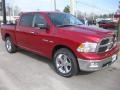 2010 Inferno Red Crystal Pearl Dodge Ram 1500 Big Horn Crew Cab  photo #3